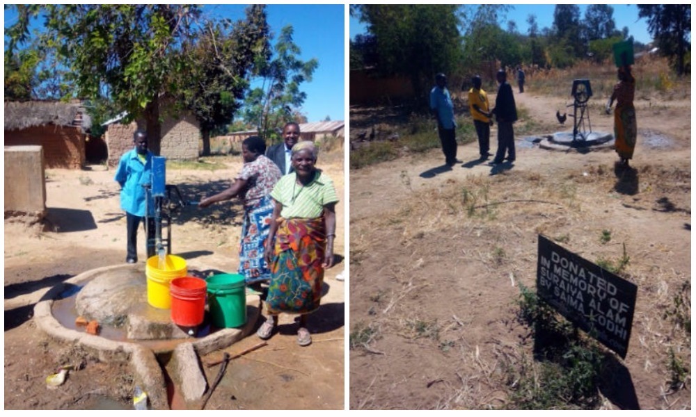 The village enjoys their new well